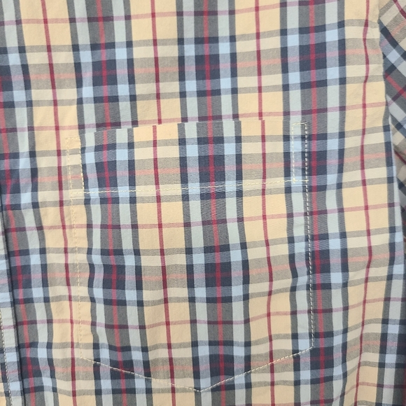Taylor Vintage Plaid Button Down Collared Shirt Size Medium - Picture 3 of 5